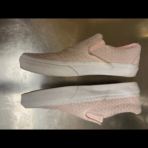 Vans Embossed Leather Slip Ons - Picture 8 of 8